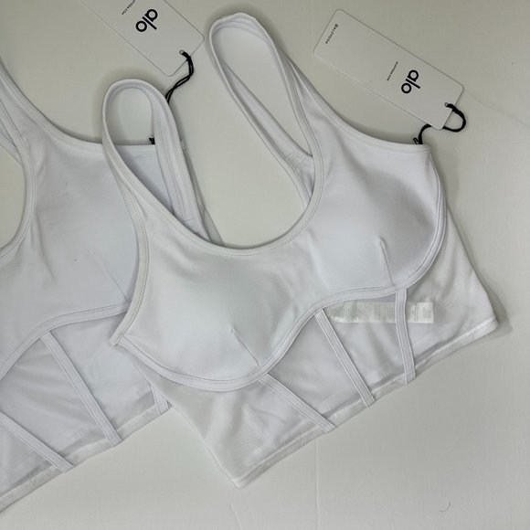 ALO Yoga Tops - COPY - ALO | AIRBRUSH MESH CORSET TANK